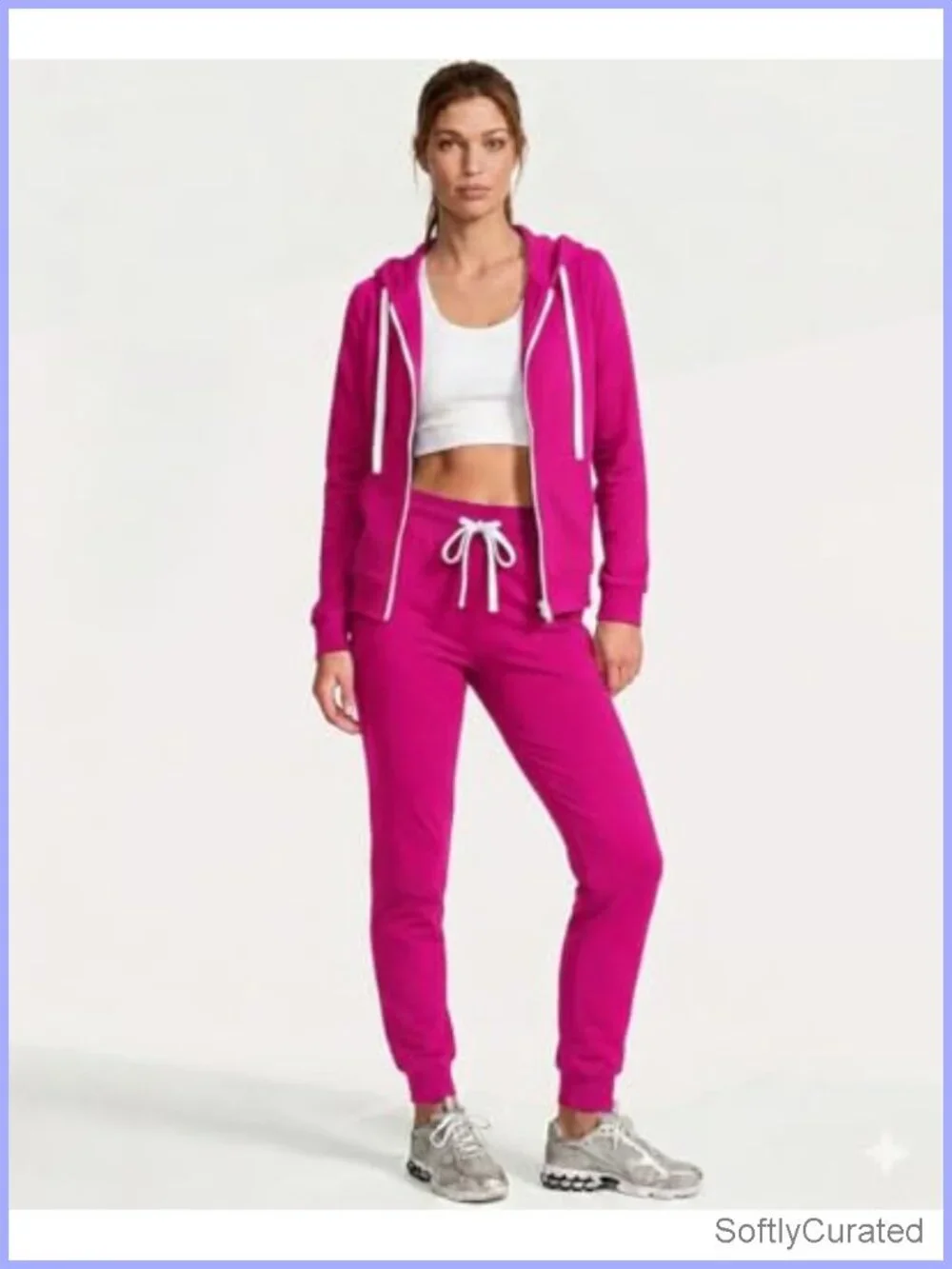Women's 2 Piece Zip Up Hoodie & Pants Sweatsuit Tracksuit Set